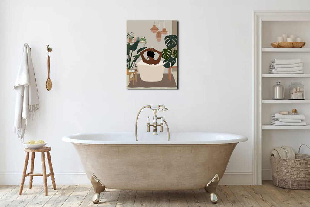 African American Boho Wall Art, Black Women Art Framed, Book Lover Art, Black Girl Canvas Print, African American Canvas Art Wall Decor, Woman Reading Book Art, African American Girl Boho Posters