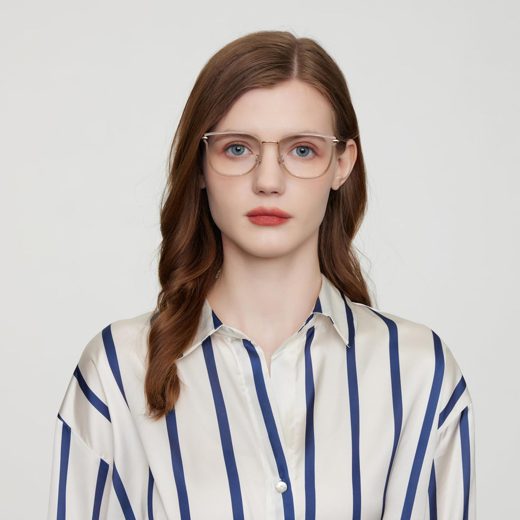 GUDVUE Blue Light Glasses, Computer/Gaming/TV/Phones Glasses for women, Anti Glare/UV400/Eye Strain