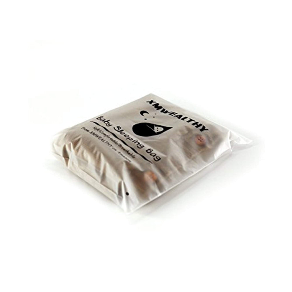 XMWEALTHY Newborn Baby Wrap Swaddle Blanket Knit Sleeping Bag Sleep Sack Stroller Wrap for Baby(Beige) (0-6 Month)