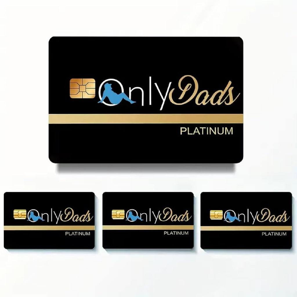 4PCS Debit Card Skin Sticker, Only Dads Debit Card Sticker,Funny Debit Card Skin Sticker Cover for Debit Credit Cards,Cute Waterproof Skins Cover for Bank, EBT, Key, Transportation, ID(Only Dad)
