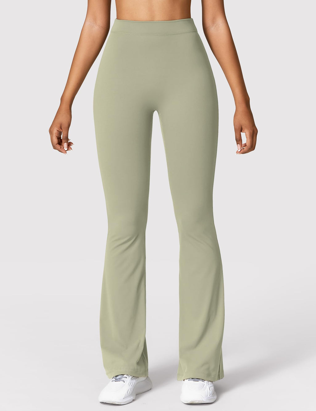 YEOREO Scrunch Flare Leggings Daze V Back Butt Lifting Wide Leg High Waist 31.5" Gym Workout Yoga Pants