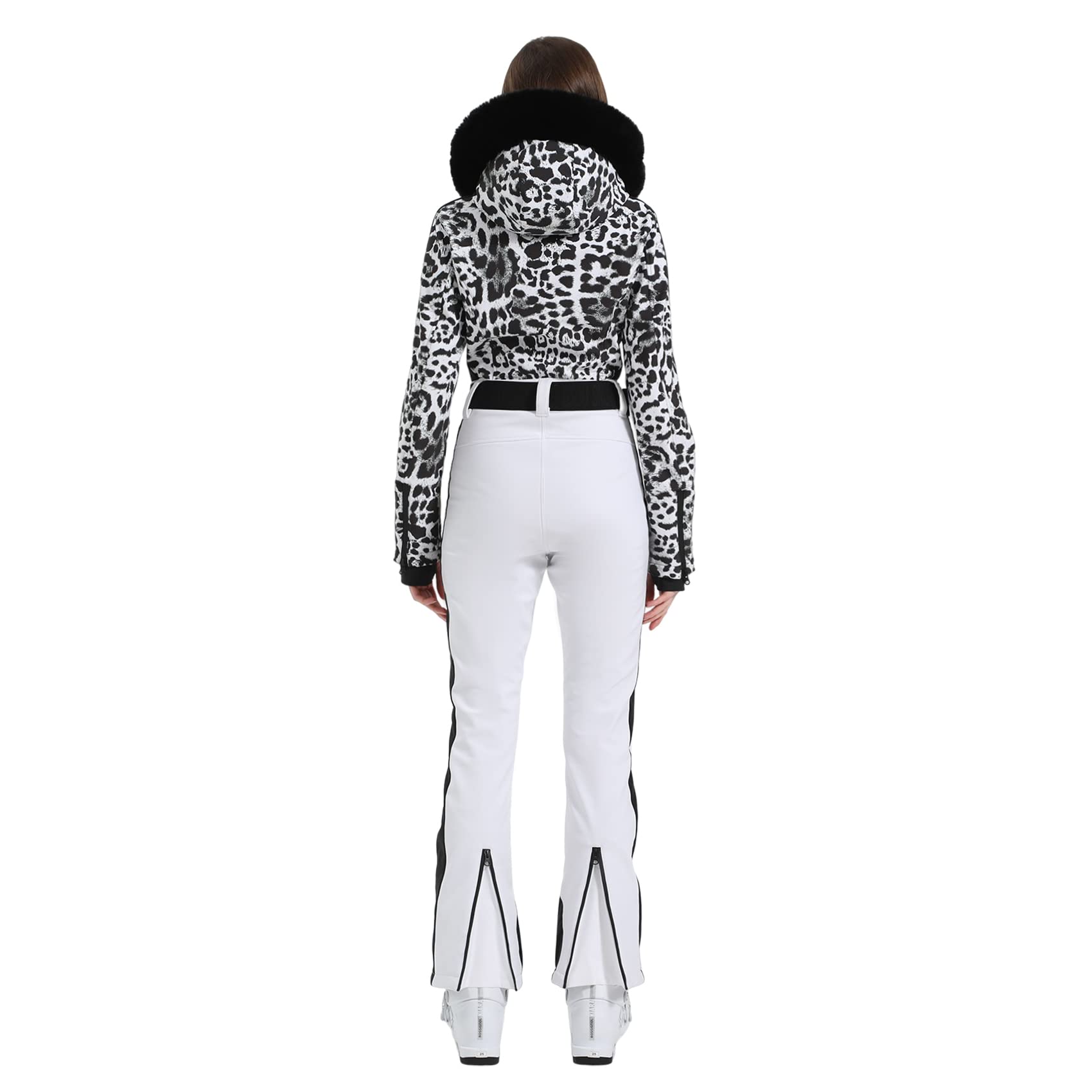 IMPHUT Women's One Piece Ski Suits Slim Waterproof Jumpsuits Windproof Snowsuit Insulated Ski Jumpsuit Skiing Sports