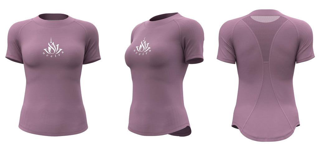 Women Activewear Gymwear Yoga Suit Athleisure Five Piece Set, T-Shirt, Jacket, Sports Bra, Leggings, Running Shorts