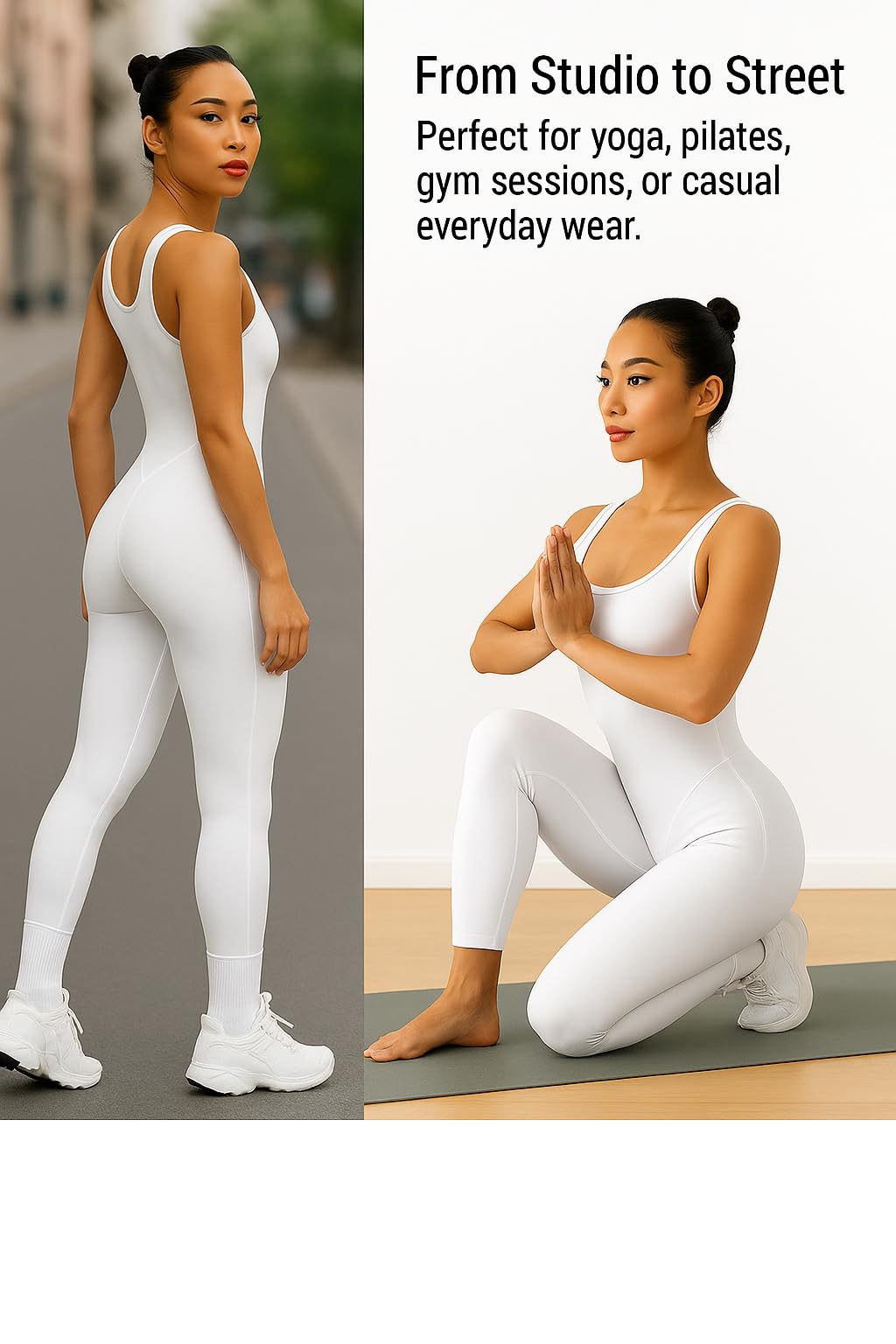 Yoga 1 Piece Bodysuit with a Stylish Open-Back Design, Perfect for Shaping And Lifting Sports Workout Set Jumpsuit