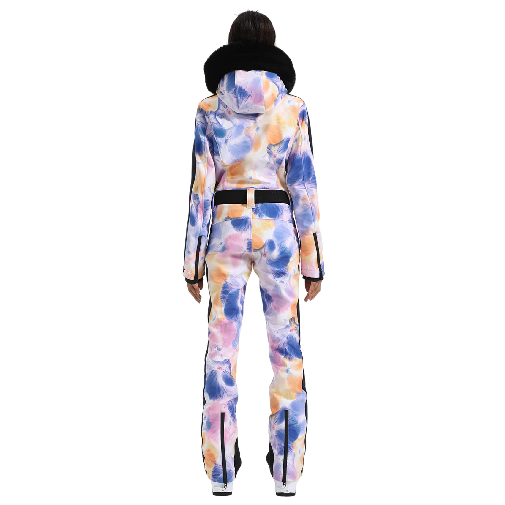 IMPHUT Women's One Piece Ski Suits Slim Waterproof Jumpsuits Windproof Snowsuit Insulated Ski Jumpsuit Skiing Sports