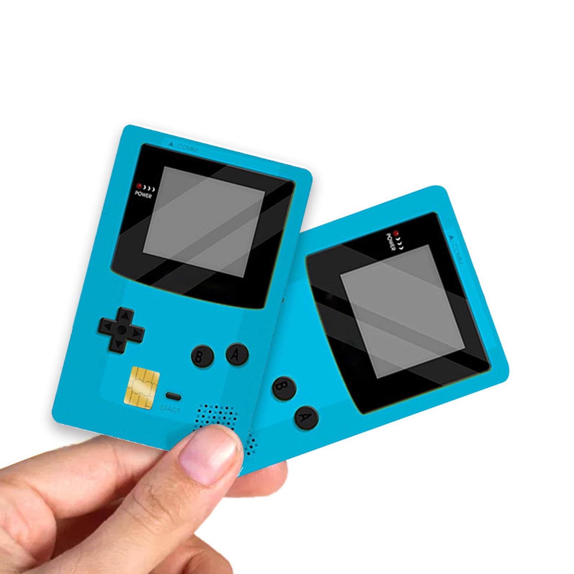 4PCS Credit Card Skin Set, Waterproof Debit Card Sticker Game Machine Theme Bank Card Sticker Skins - Black