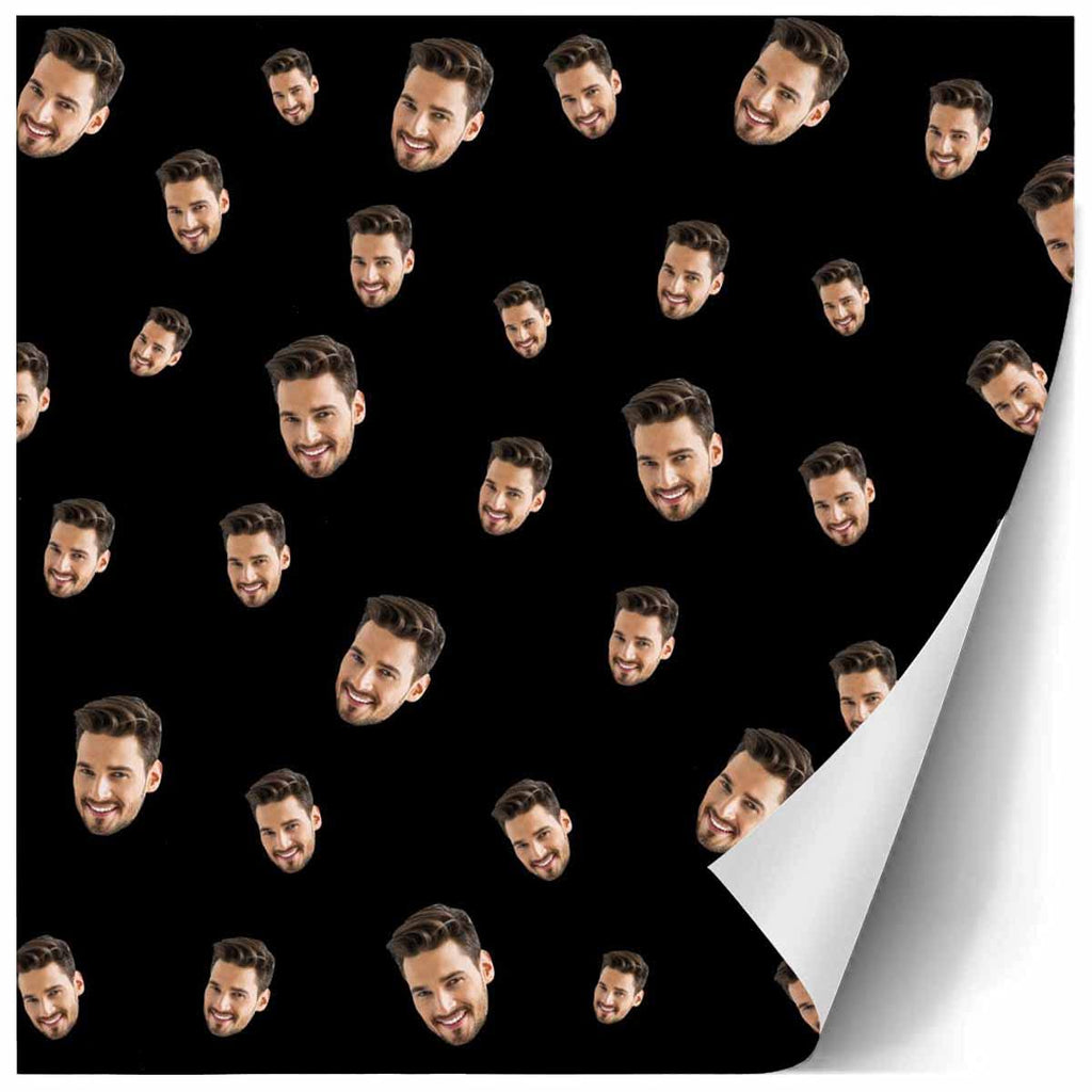 InterestPrint Custom Photo Wrapping Paper Merry Christmas with Christmas hat Wrapping Paper Custom Name Gift Wrap Roll Perfect for Birthdays 58"x 23"