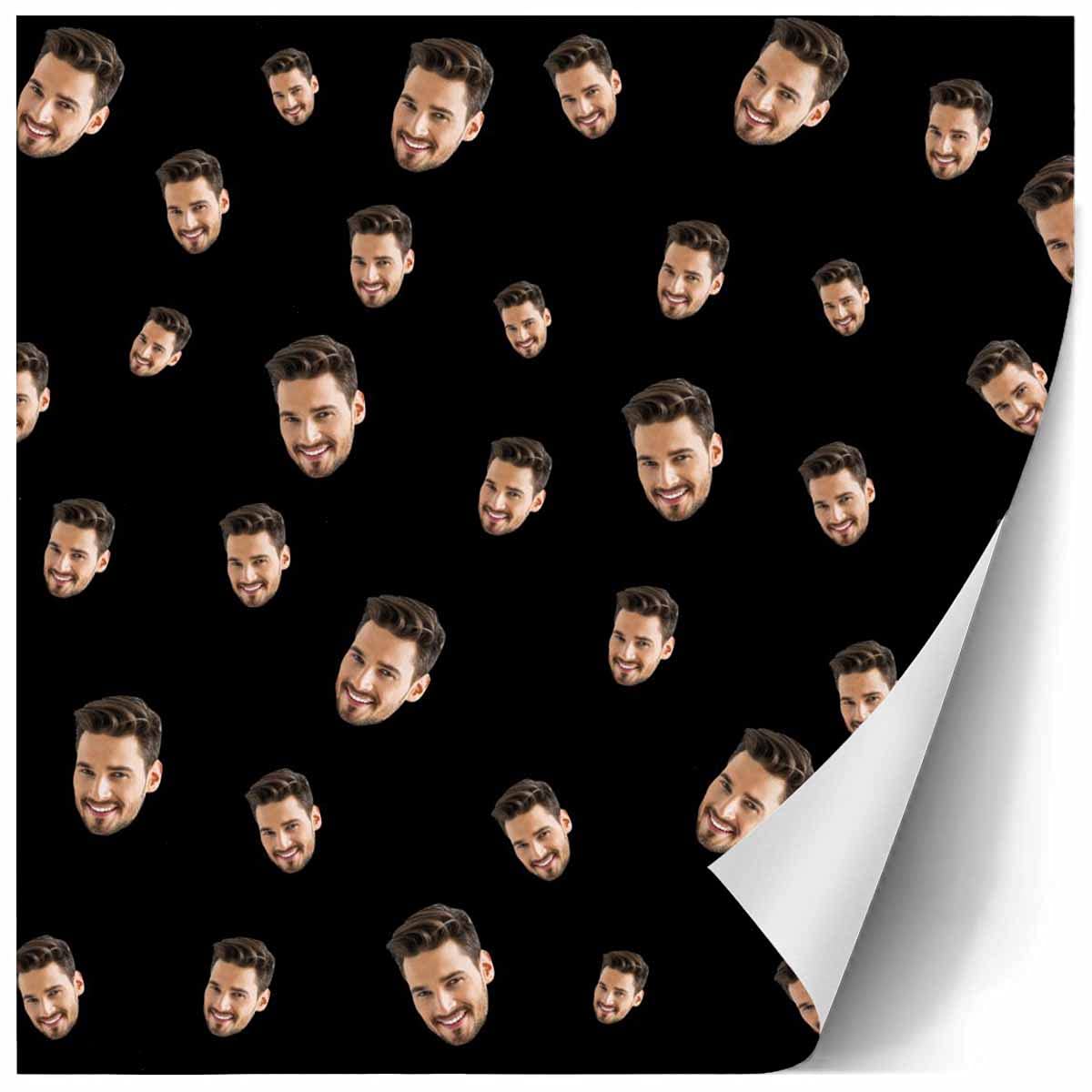 InterestPrint Custom Photo Wrapping Paper Merry Christmas with Christmas hat Wrapping Paper Custom Name Gift Wrap Roll Perfect for Birthdays 58"x 23"