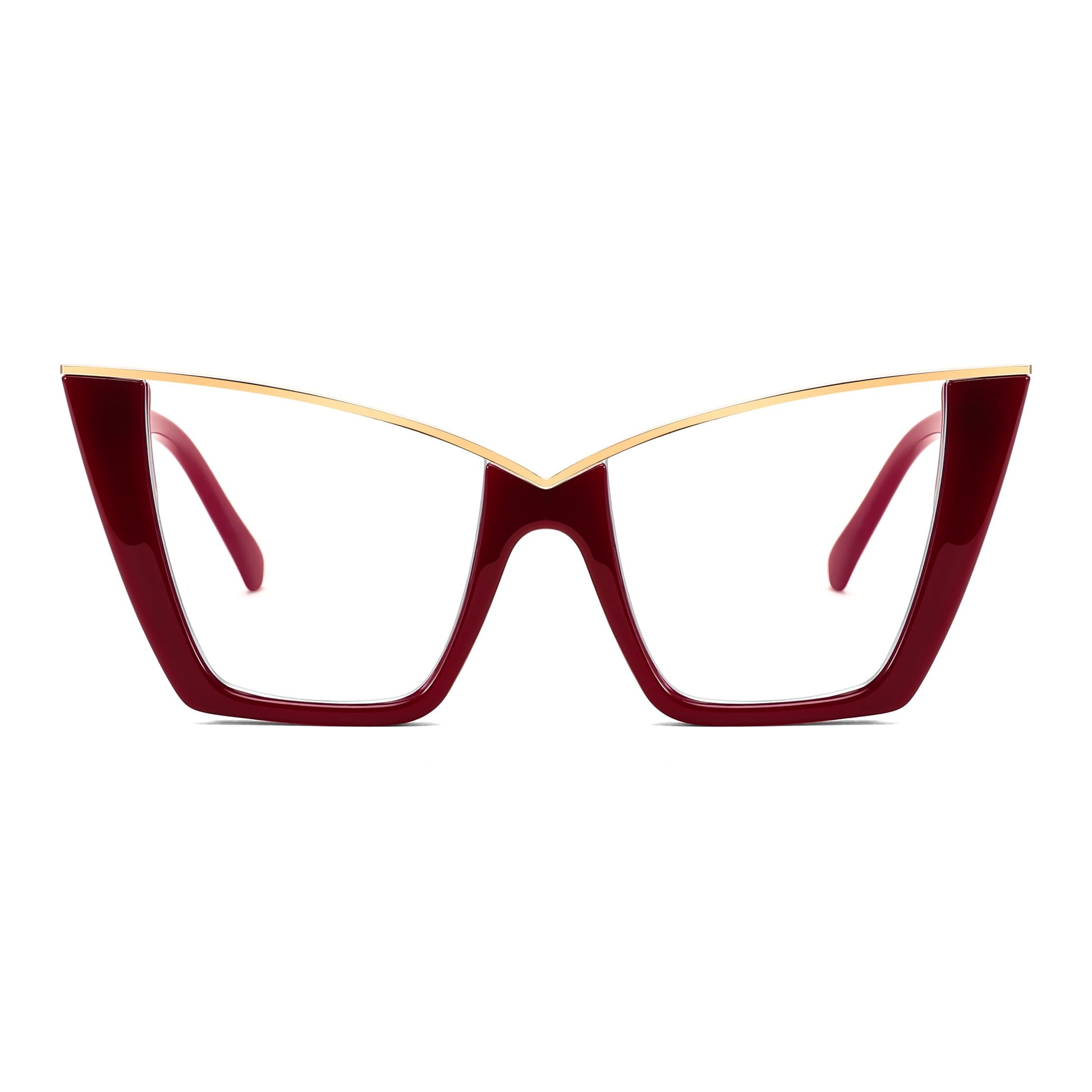 FEISEDY Fashion Cat Eye Blue Light Blocking Glasses for Women Fake Retro Eyeglasses Oversized Stylish Eyewear Frame B0240