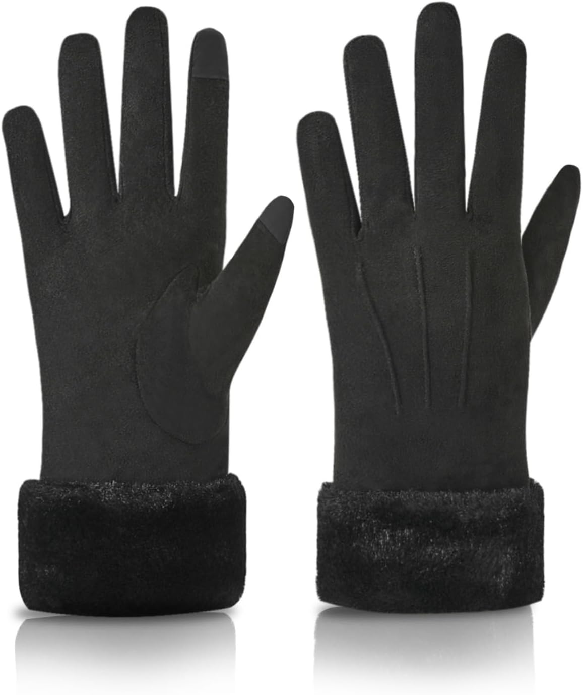 Orrpally Women Winter Gloves Thermal Touchscreen Gloves Windproof Outdoor Suede Gloves