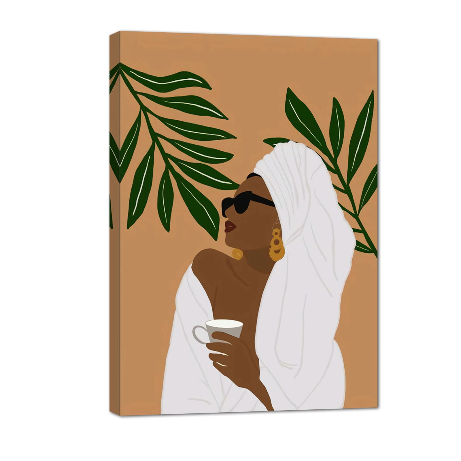 African American Boho Wall Art, Black Women Art Framed, Book Lover Art, Black Girl Canvas Print, African American Canvas Art Wall Decor, Woman Reading Book Art, African American Girl Boho Posters