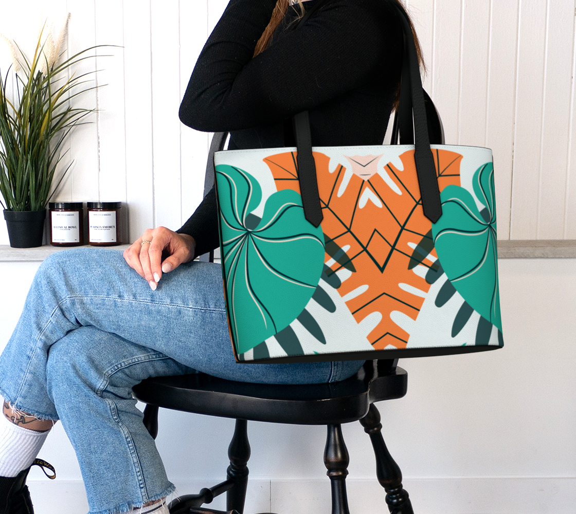 Reverse Tropic Wonders Tote Bag