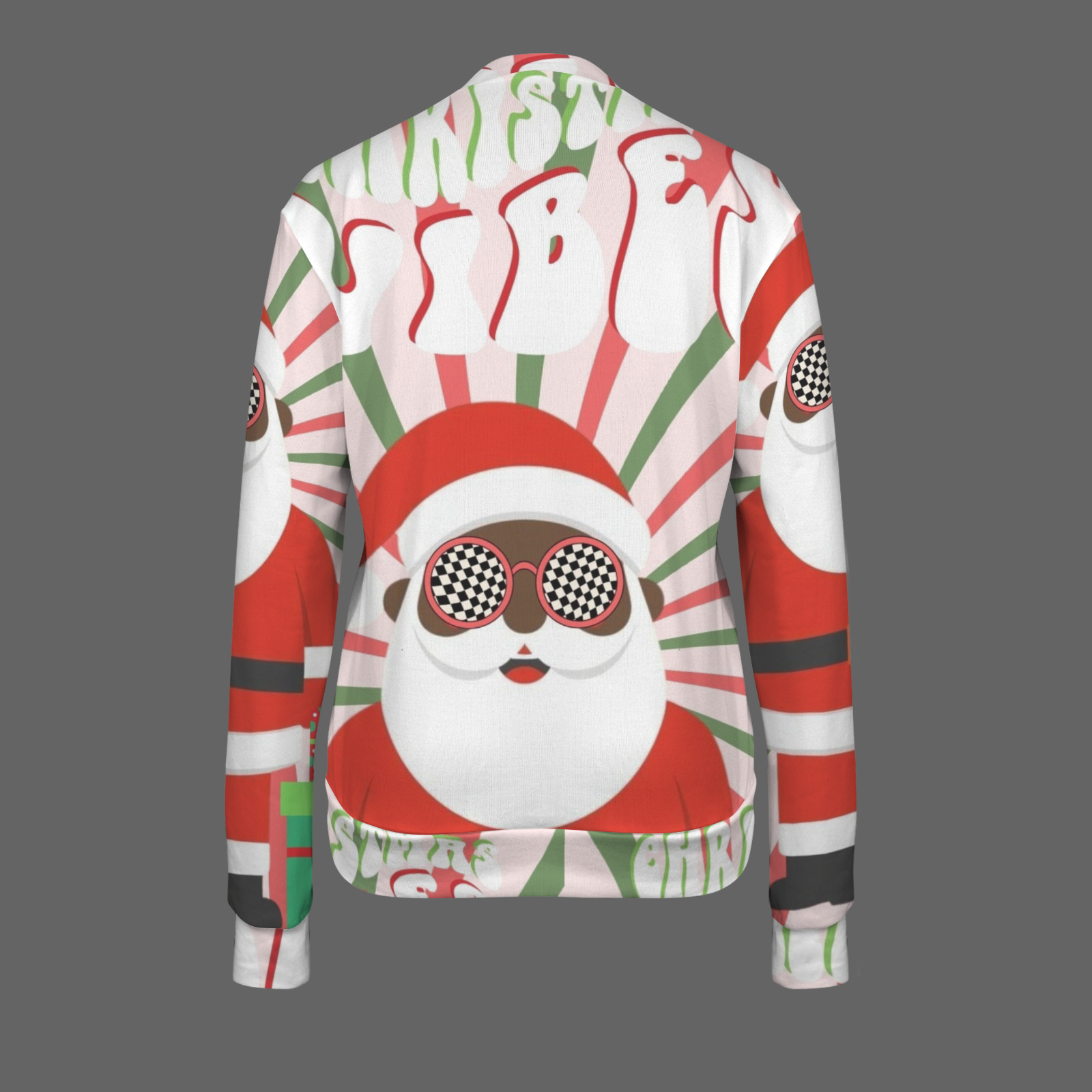 Black Santa Christmas Vibes Sweater