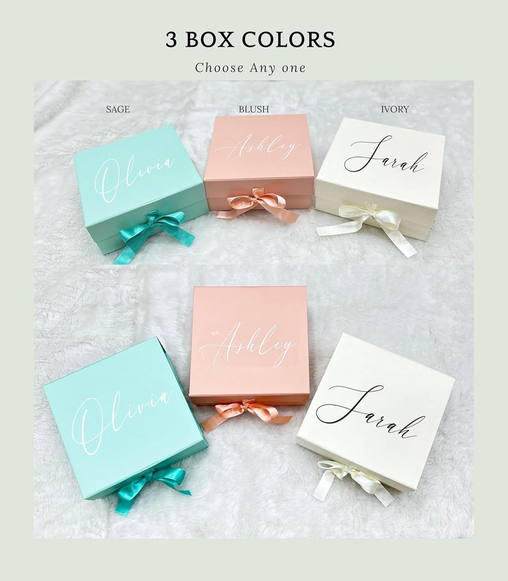 Bridesmaid Proposal Gift Box with Pajama Set, Personalized Proposal Box with Satin Pajamas, Will You Be My Bridesmaid