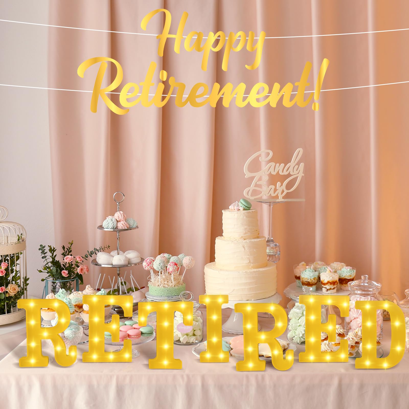 11 Pcs Happy Kwanzaa Large LED Letter Sign LED Lights Battery Powered Table Decorations for Party Favor Light Centerpiece Tabletop Decoration