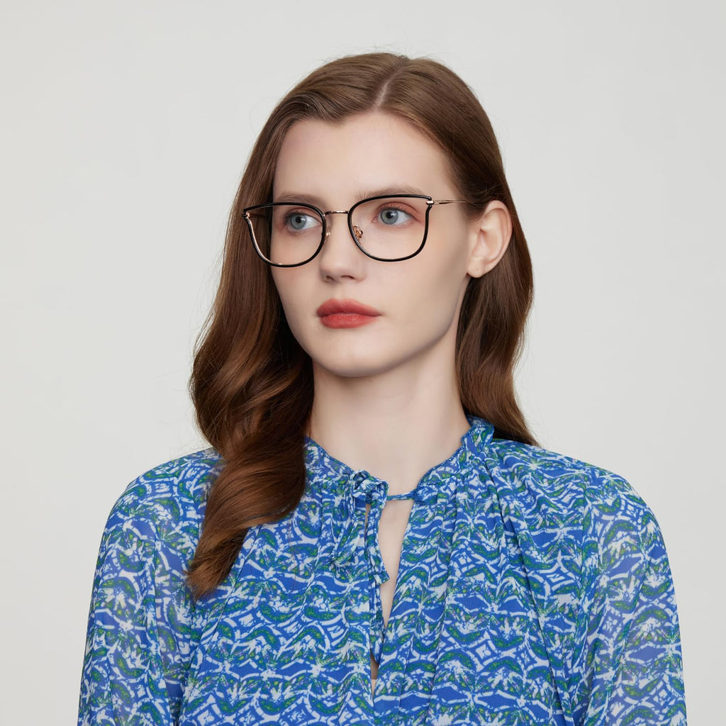 GUDVUE Blue Light Glasses, Computer/Gaming/TV/Phones Glasses for women, Anti Glare/UV400/Eye Strain