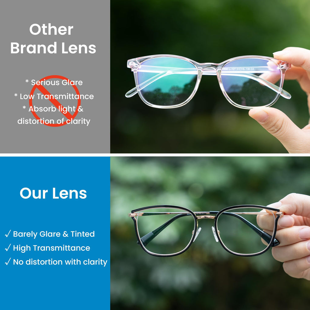 GUDVUE Blue Light Glasses, Computer/Gaming/TV/Phones Glasses for women, Anti Glare/UV400/Eye Strain