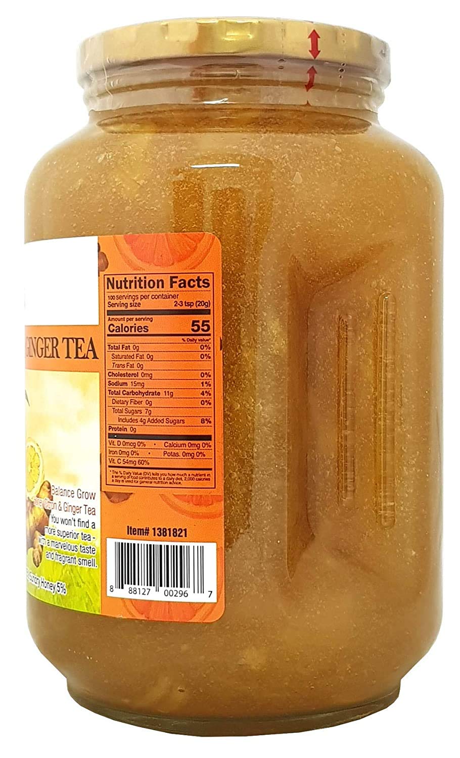 Balance Grow Honey Citron and Ginger Tea 70.55oz (4.4 lbs/2KG) pack of 1