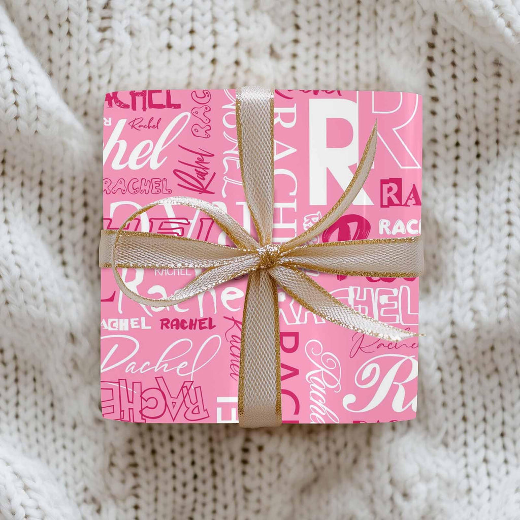 InterestPrint Custom Photo Wrapping Paper Merry Christmas with Christmas hat Wrapping Paper Custom Name Gift Wrap Roll Perfect for Birthdays 58"x 23"