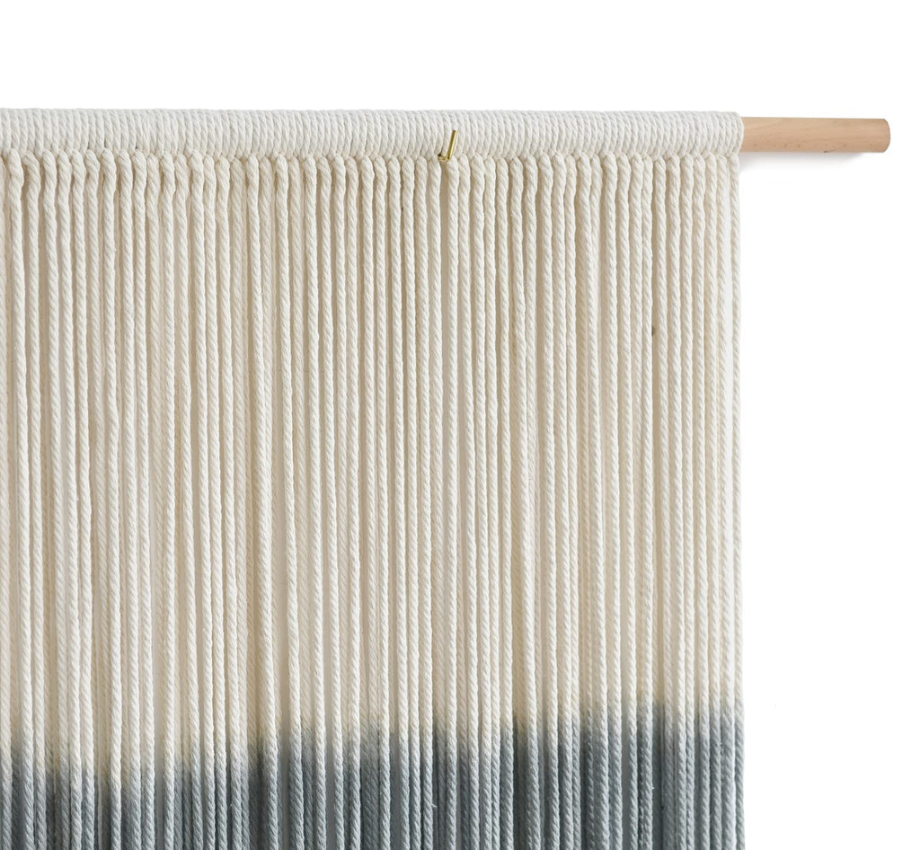 Flber Macrame Wall Hanging Tie-Dye Geometric Decor Large Scale Wall Art Statement Bohemian Yarn Tapestry Home Wall Decor 59''W*35''L