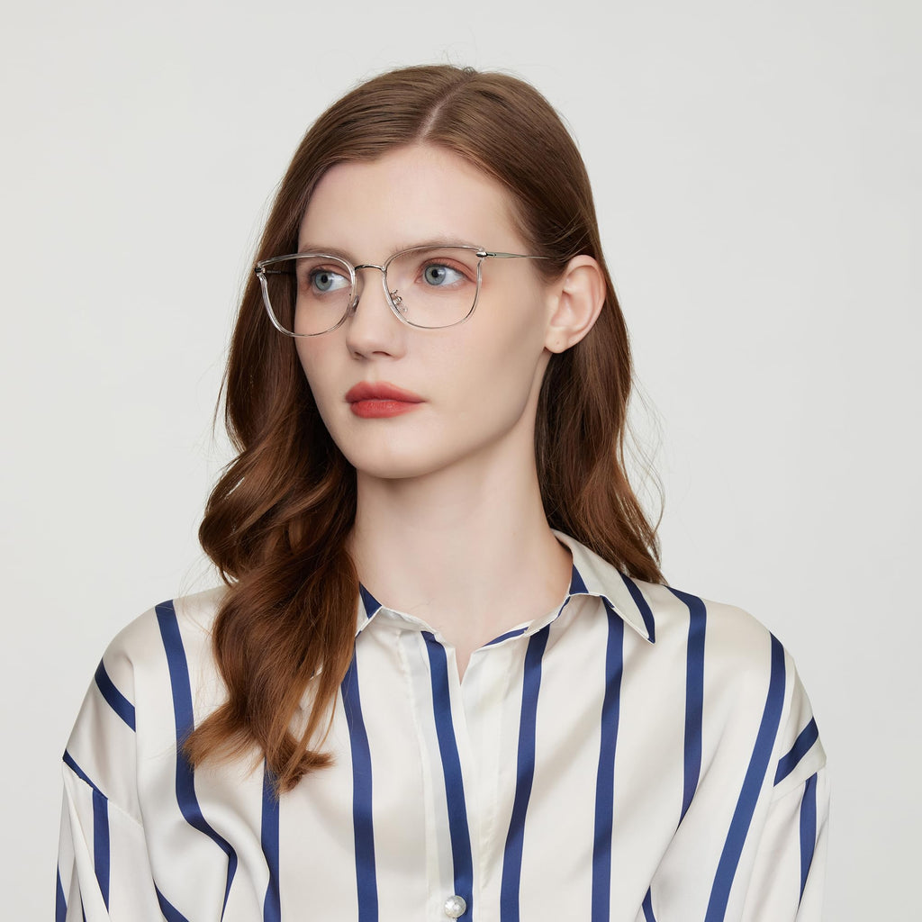 GUDVUE Blue Light Glasses, Computer/Gaming/TV/Phones Glasses for women, Anti Glare/UV400/Eye Strain