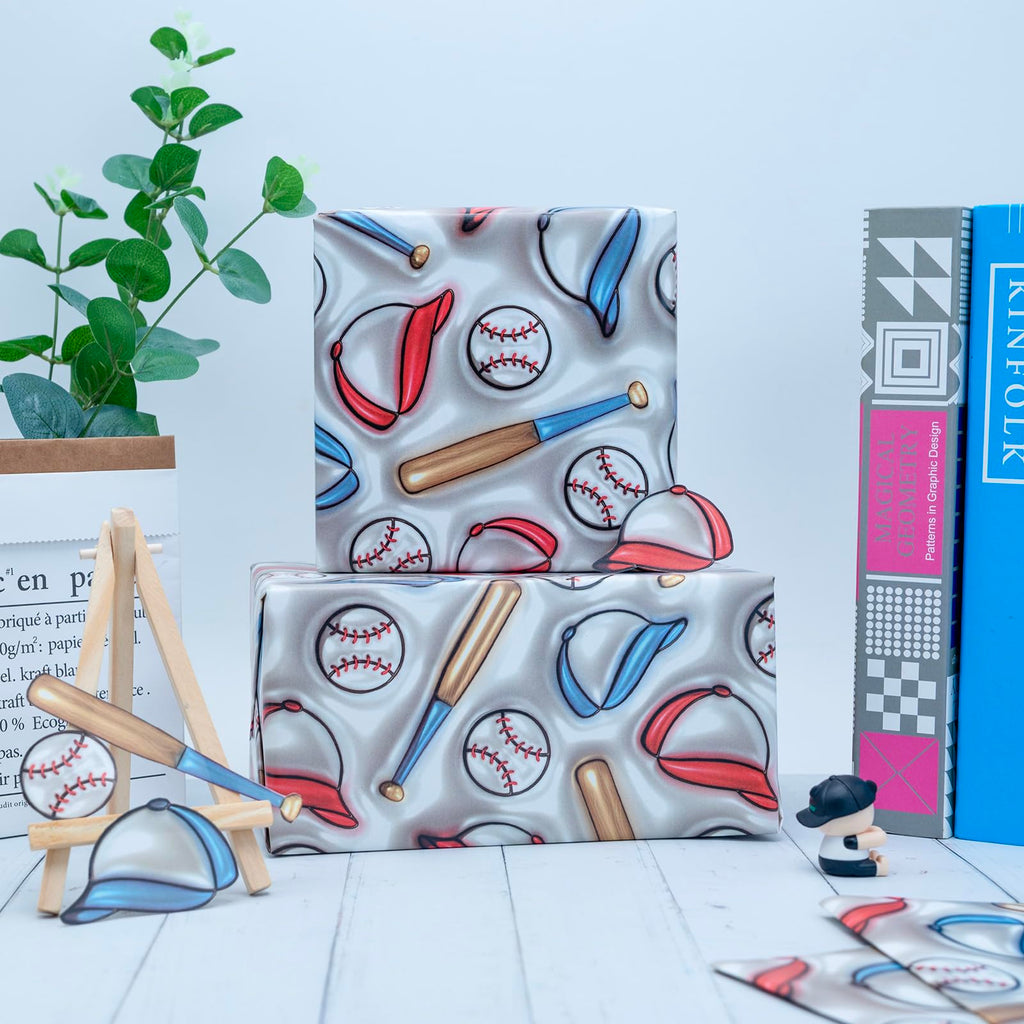 Vnaaem African American Christmas Wrapping Paper Black Holiday Style Gift Wrap Paper Bulk Santa Angel Merry Christmas Element Dsign for Boys Girls Family - 20 X 28 Inches 8 Folded Sheets