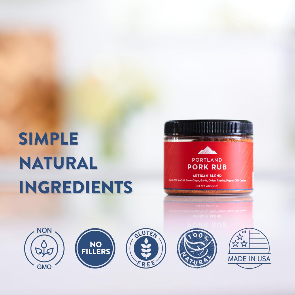 Portland Salt Co. Toast Sugar Spice Blend w/Vanilla Sugar, Cinnamon & Sea Salt – Signature All-Purpose Seasoning, Breakfast or Dessert Rub - Non-GMO, 4 Oz (Pack of 1)