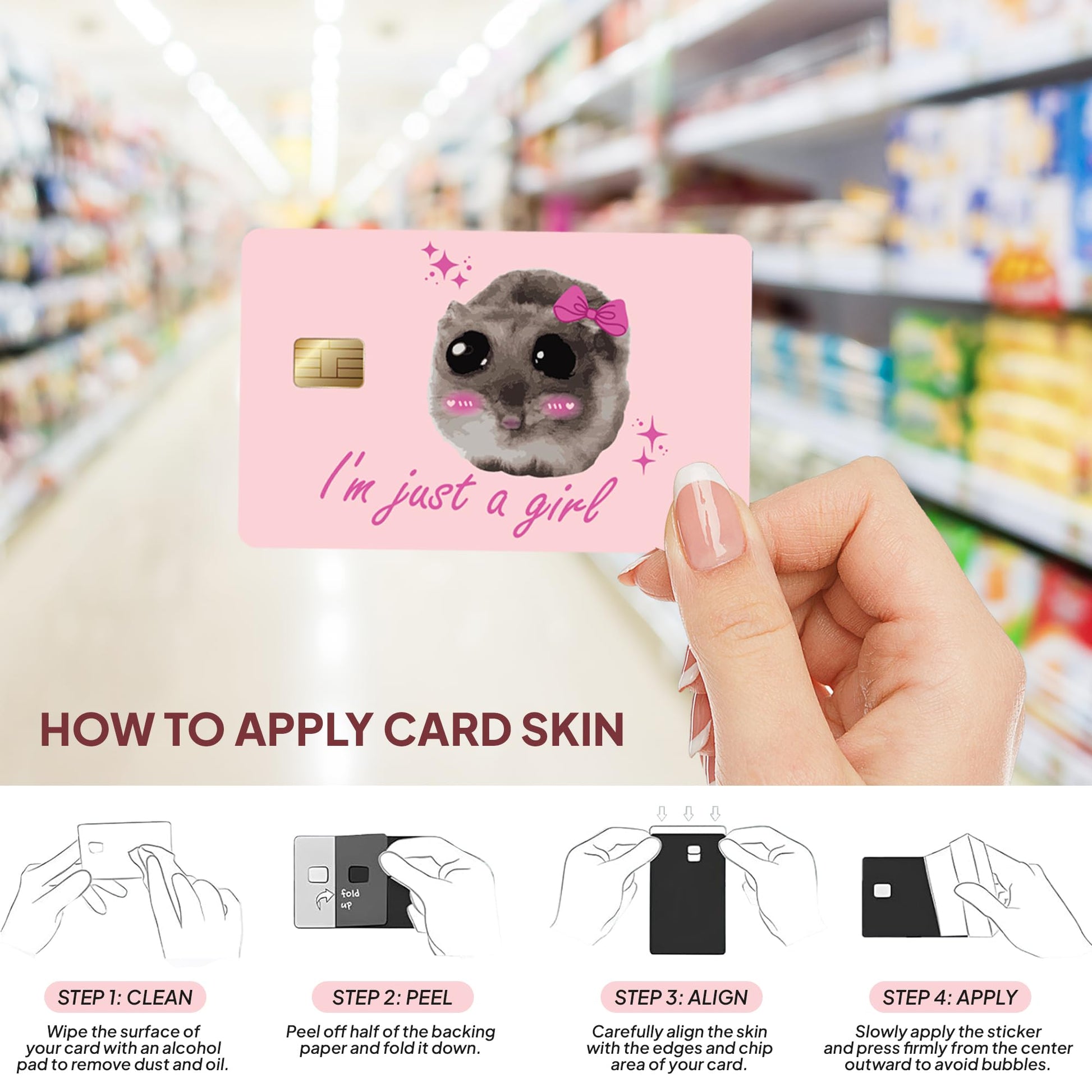 8Pcs Credit Card Skin Sticker, Funny Debit Card Skin Sticker Cover, Durable Vinyl Stickers for Debit Credit Cards, Cute Waterproof Skins Cover for Bank, EBT, Key, Transportation, ID (Poker)