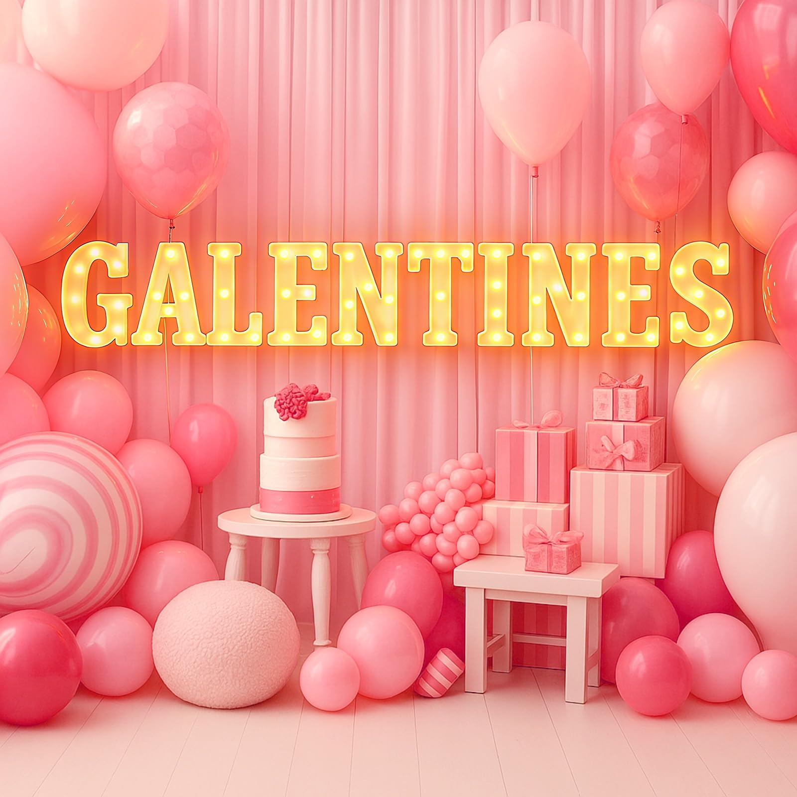 11 Pcs Happy Kwanzaa Large LED Letter Sign LED Lights Battery Powered Table Decorations for Party Favor Light Centerpiece Tabletop Decoration