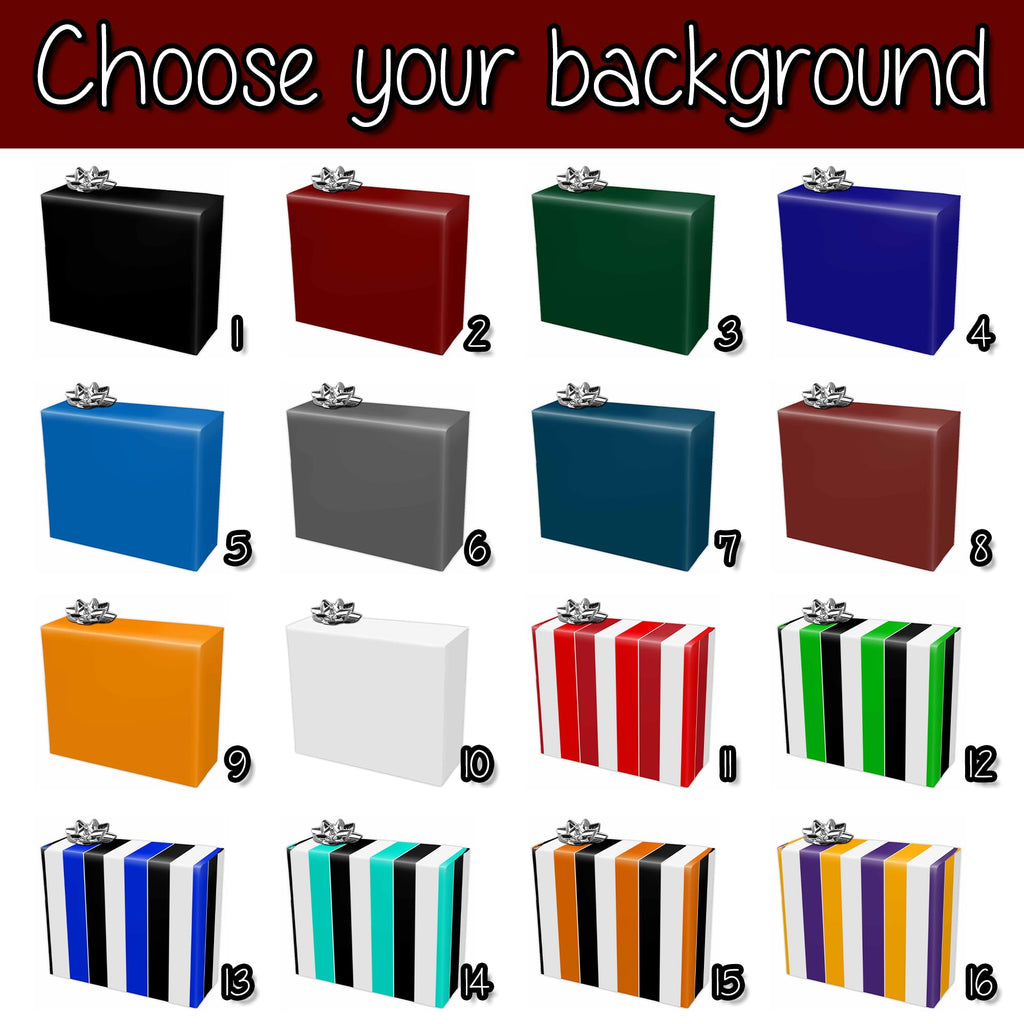 InterestPrint Custom Photo Wrapping Paper Merry Christmas with Christmas hat Wrapping Paper Custom Name Gift Wrap Roll Perfect for Birthdays 58"x 23"