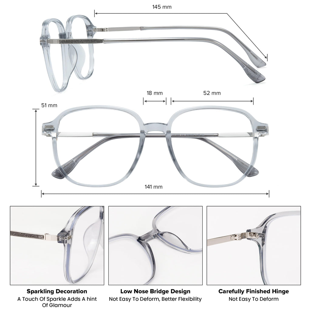 GUDVUE Blue Light Glasses, Computer/Gaming/TV/Phones Glasses for women, Anti Glare/UV400/Eye Strain