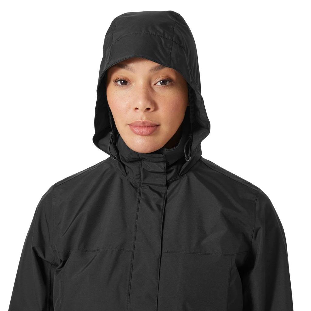 Helly-Hansen Womens Aden Waterproof Breathable Hooded Long Rain Jacket