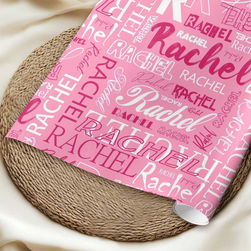 InterestPrint Custom Photo Wrapping Paper Merry Christmas with Christmas hat Wrapping Paper Custom Name Gift Wrap Roll Perfect for Birthdays 58"x 23"