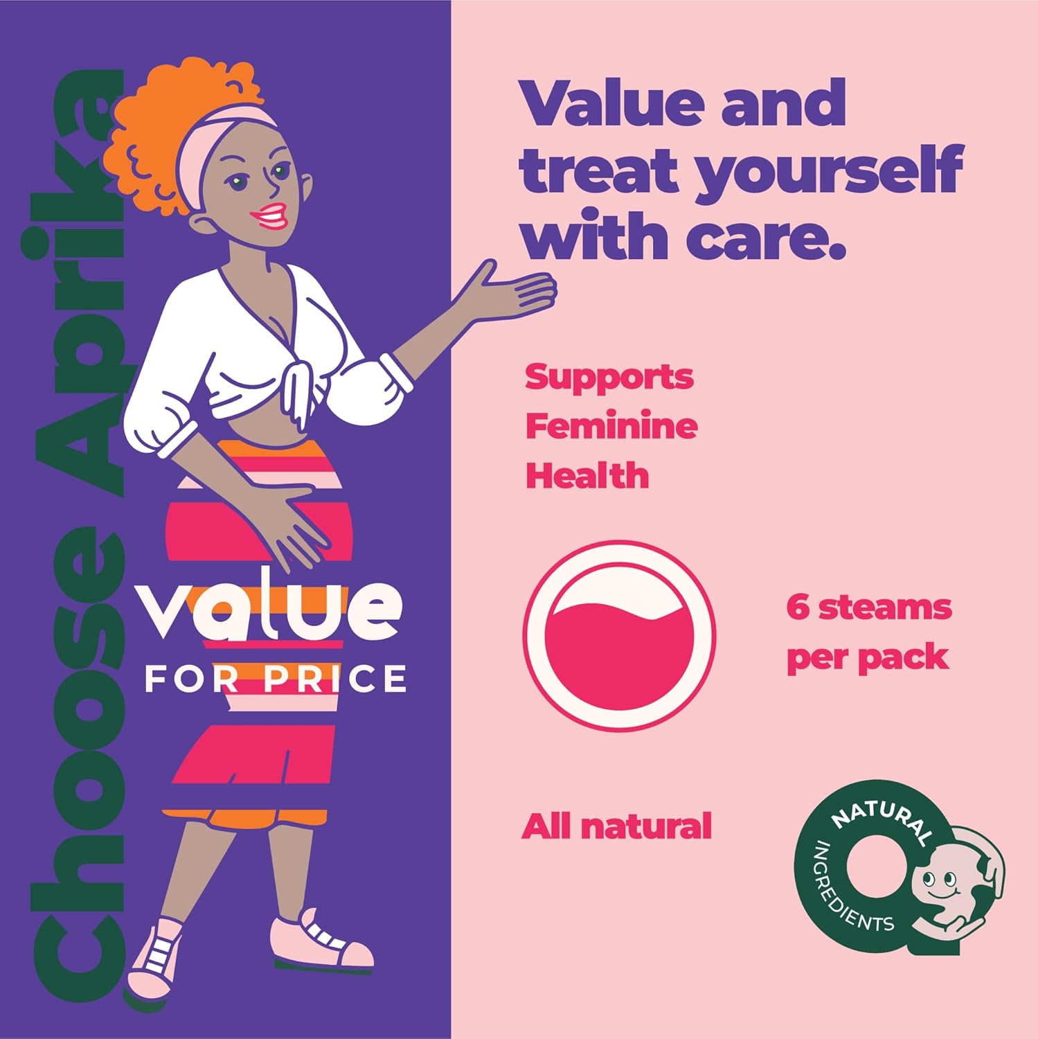 aprikalife Yoni Steaming Herbs - 100% Natural V Steam Kit, 17 Healing Herbs for Cleansing and Tightening. Soothe. Rejuvenate. (6 steams)