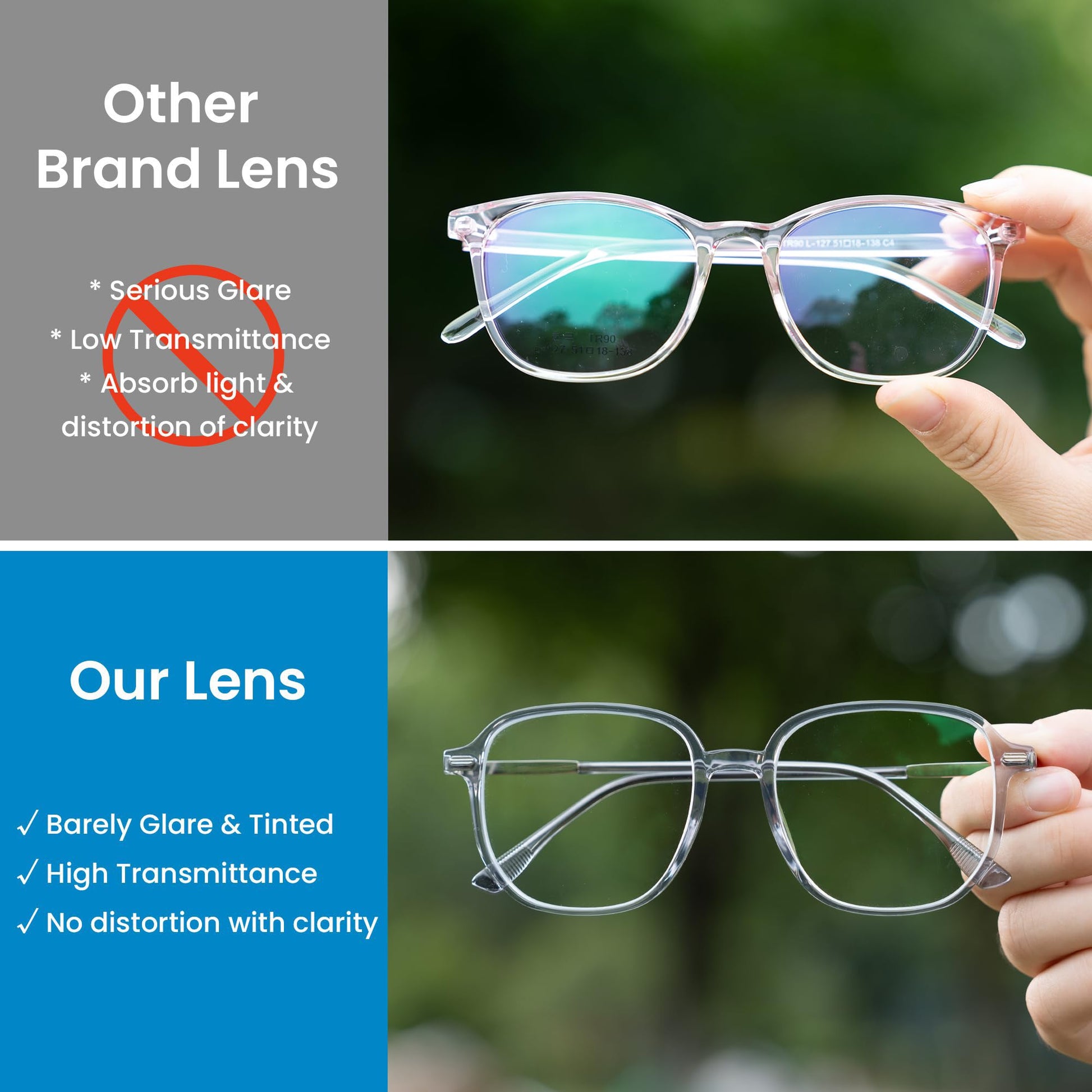 GUDVUE Blue Light Glasses, Computer/Gaming/TV/Phones Glasses for women, Anti Glare/UV400/Eye Strain