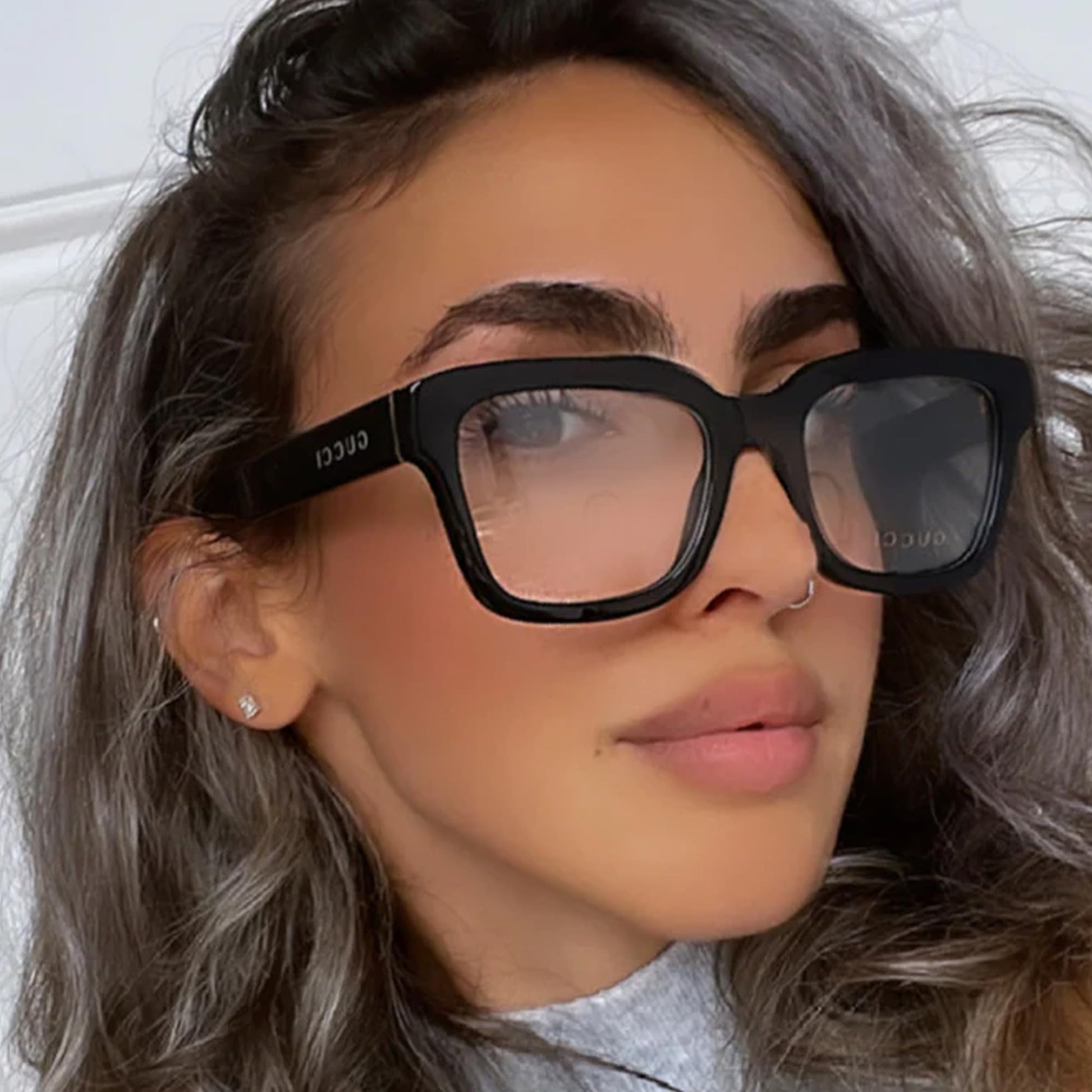 Gucci GG1138O Square Shape Eyeglasses + Bundle with eSHADES Luxury Eyewear Kit