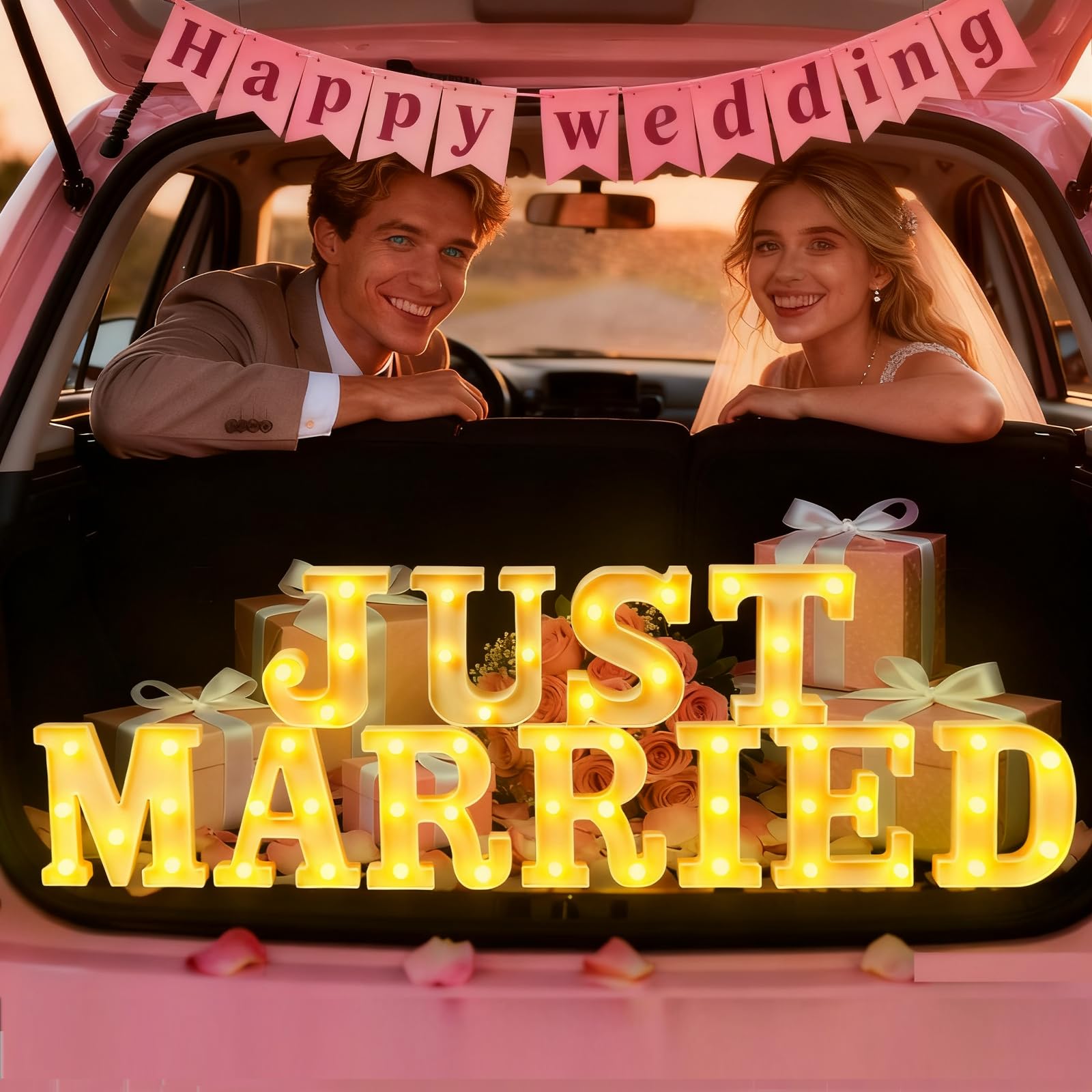 11 Pcs Happy Kwanzaa Large LED Letter Sign LED Lights Battery Powered Table Decorations for Party Favor Light Centerpiece Tabletop Decoration