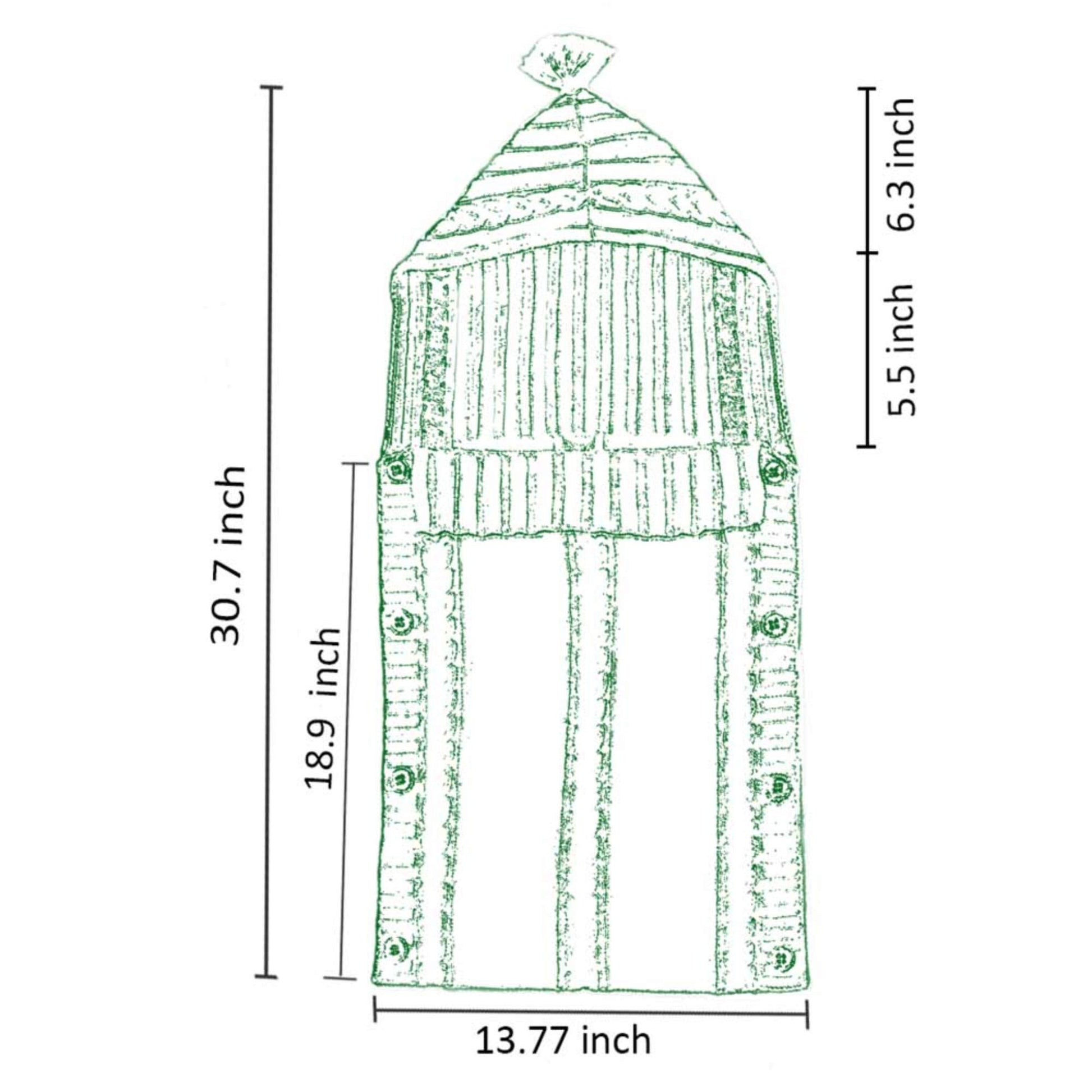 XMWEALTHY Newborn Baby Wrap Swaddle Blanket Knit Sleeping Bag Sleep Sack Stroller Wrap for Baby(Beige) (0-6 Month)