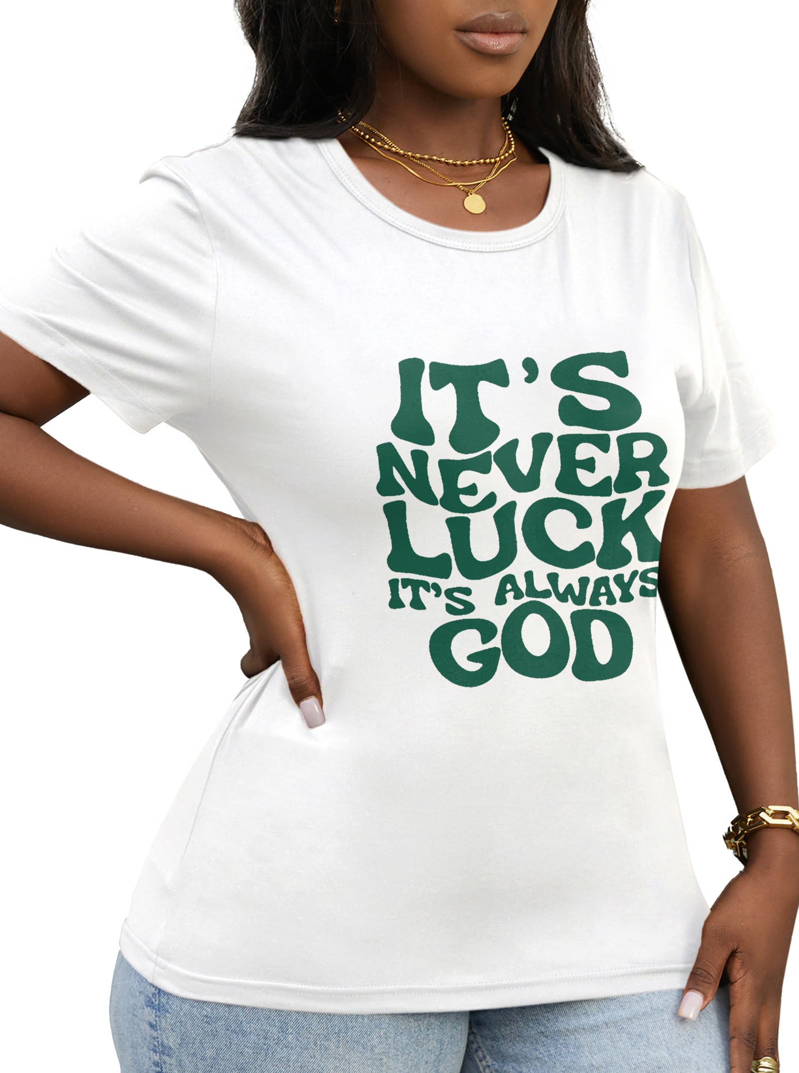 Hilinker Women's Funny Graphic Tees Casual Loose Summer Cute Tops Short Sleeve T Shirts