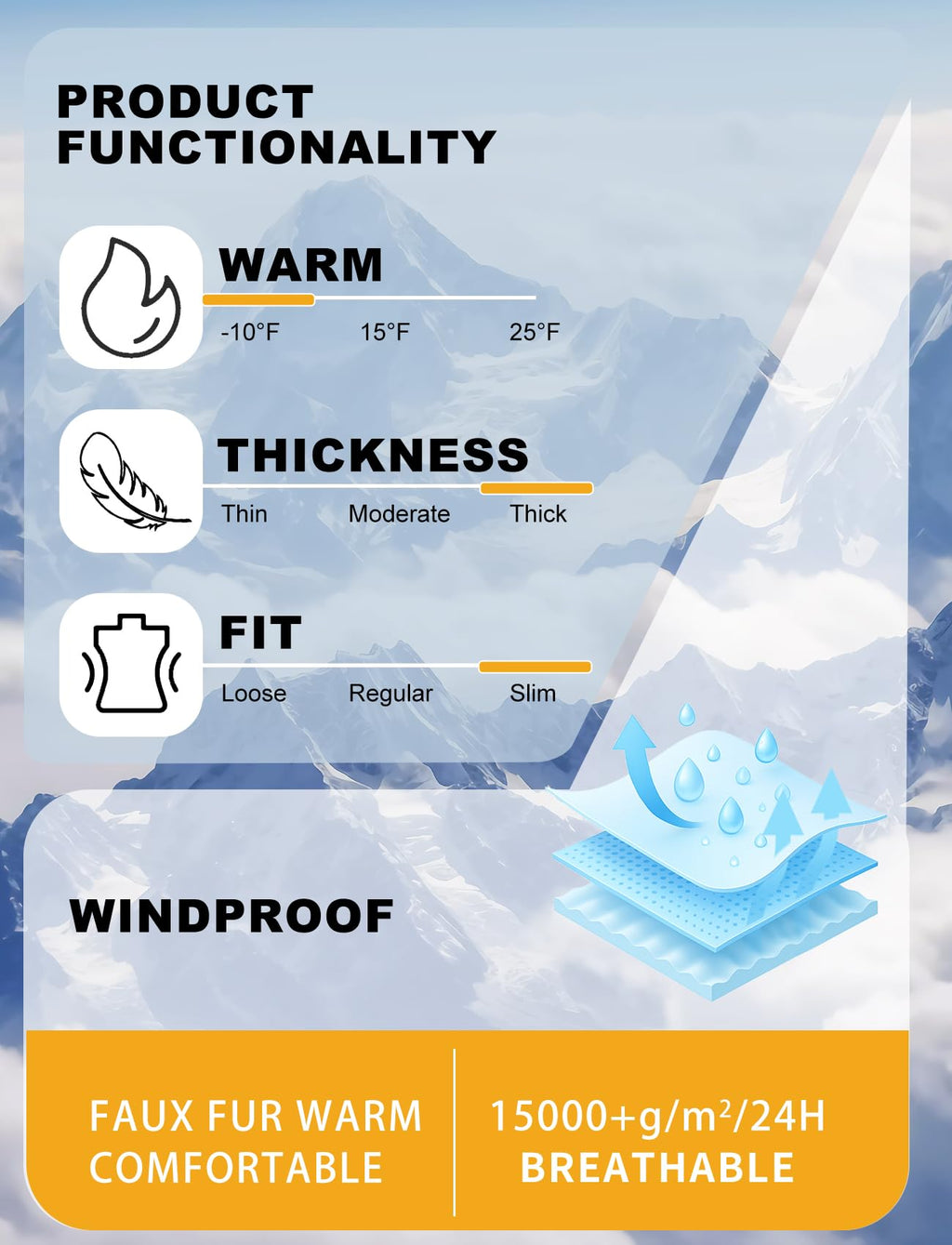 GSOU SNOW Women Ski Suit One Piece Snowsuit Snowboard Faux Fur Collar Slim Jumpsuit Jacket Insulated Windproof Outdoor Winter