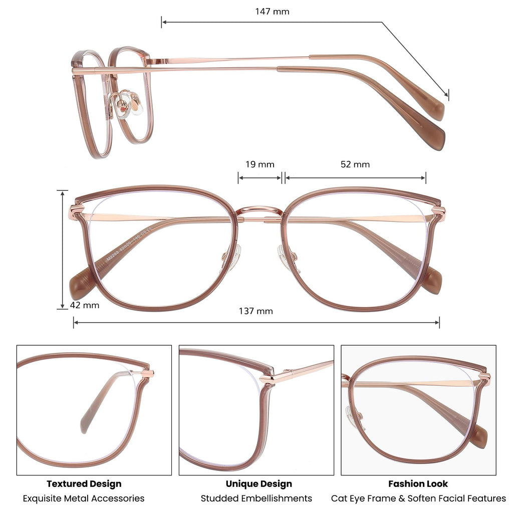 GUDVUE Blue Light Glasses, Computer/Gaming/TV/Phones Glasses for women, Anti Glare/UV400/Eye Strain