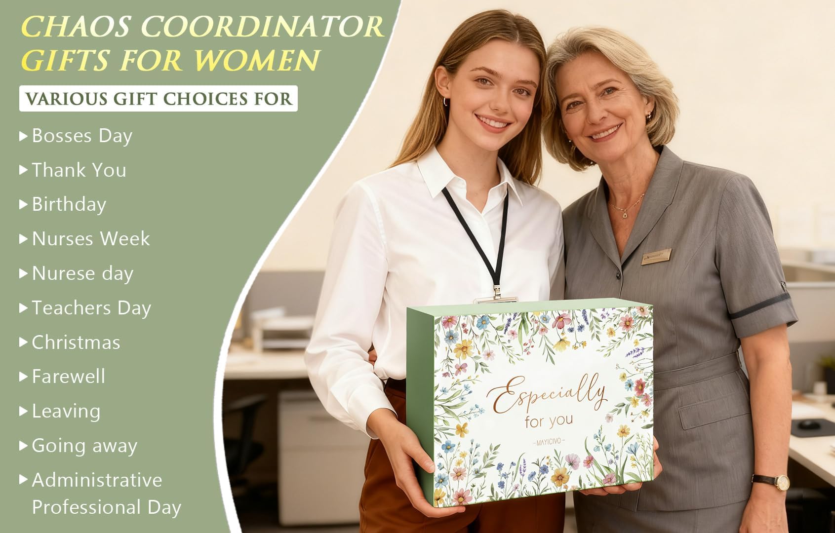 Bosses Day Gifts for Women, Best Boss Lady Gifts for Women, Unique Appreciation Thank You Christmas Birthday Gift Baskets for Boss Female, Going Away Leaving Bosses Gift Set w/Canvas Tote Bag