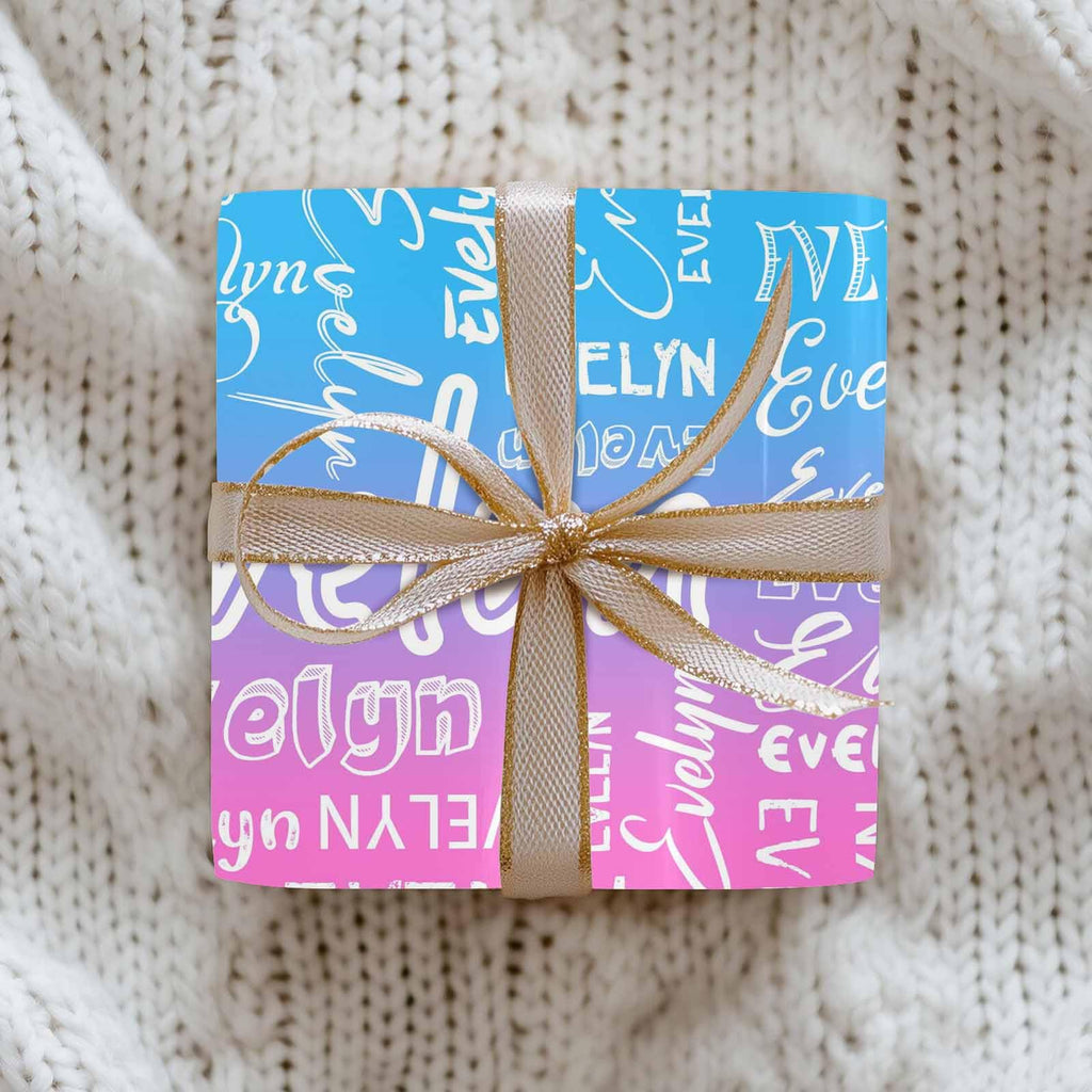 InterestPrint Custom Photo Wrapping Paper Merry Christmas with Christmas hat Wrapping Paper Custom Name Gift Wrap Roll Perfect for Birthdays 58"x 23"