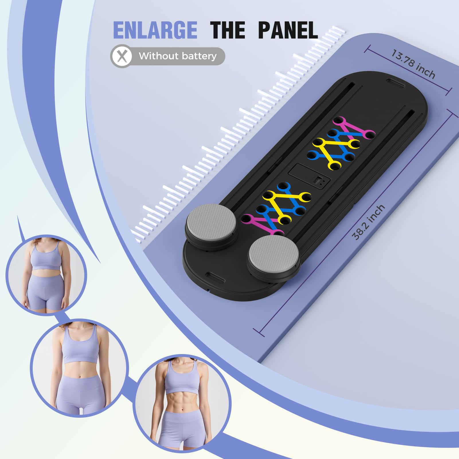 Pilates Reformer, Foldable Pilates Board, 7-in-1 Multi-Function Pilates Equipment, Home Pilates Set, Full Body Workout, Universal Portable Gym Equipment for Core Strength and Pilates Training