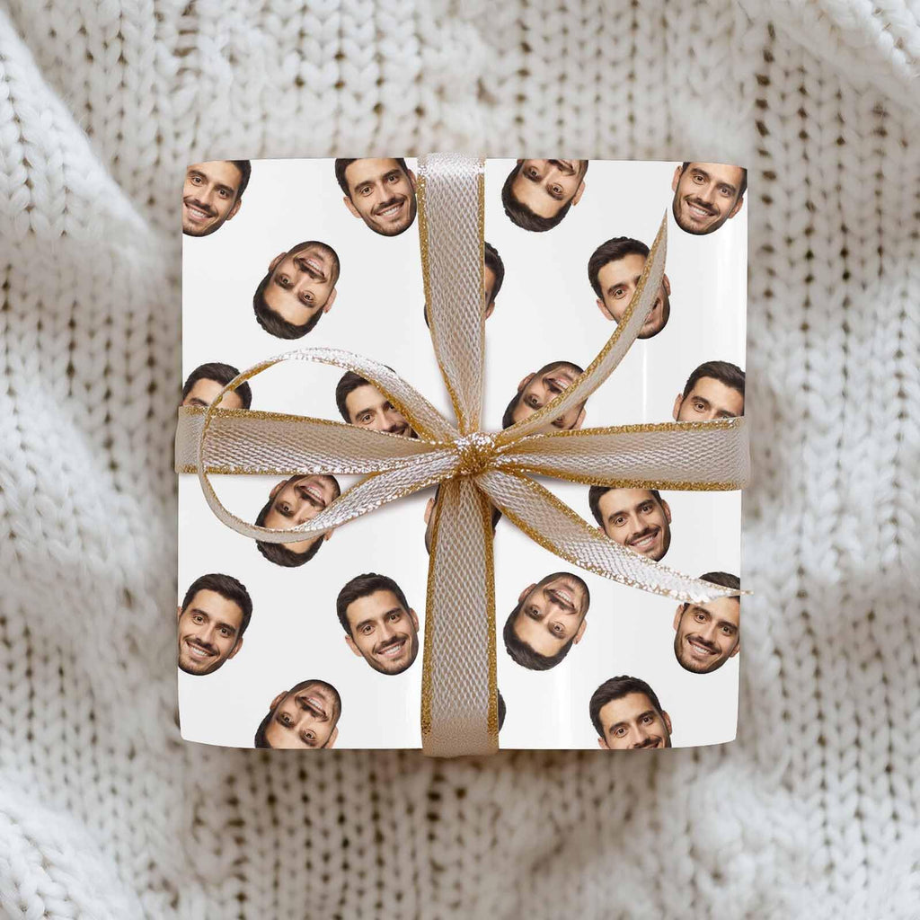 InterestPrint Custom Photo Wrapping Paper Merry Christmas with Christmas hat Wrapping Paper Custom Name Gift Wrap Roll Perfect for Birthdays 58"x 23"