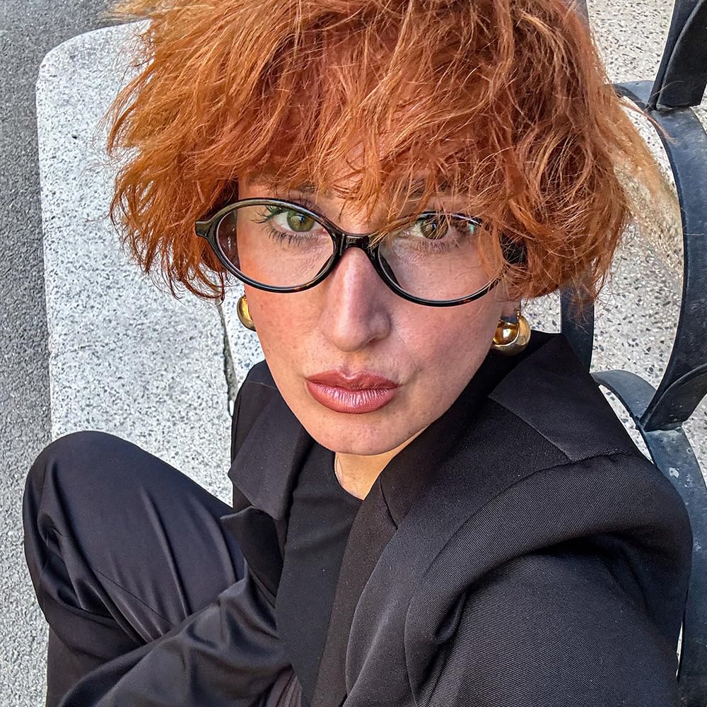 GUDVUE Blue Light Glasses, Computer/Gaming/TV/Phones Glasses for women, Anti Glare/UV400/Eye Strain