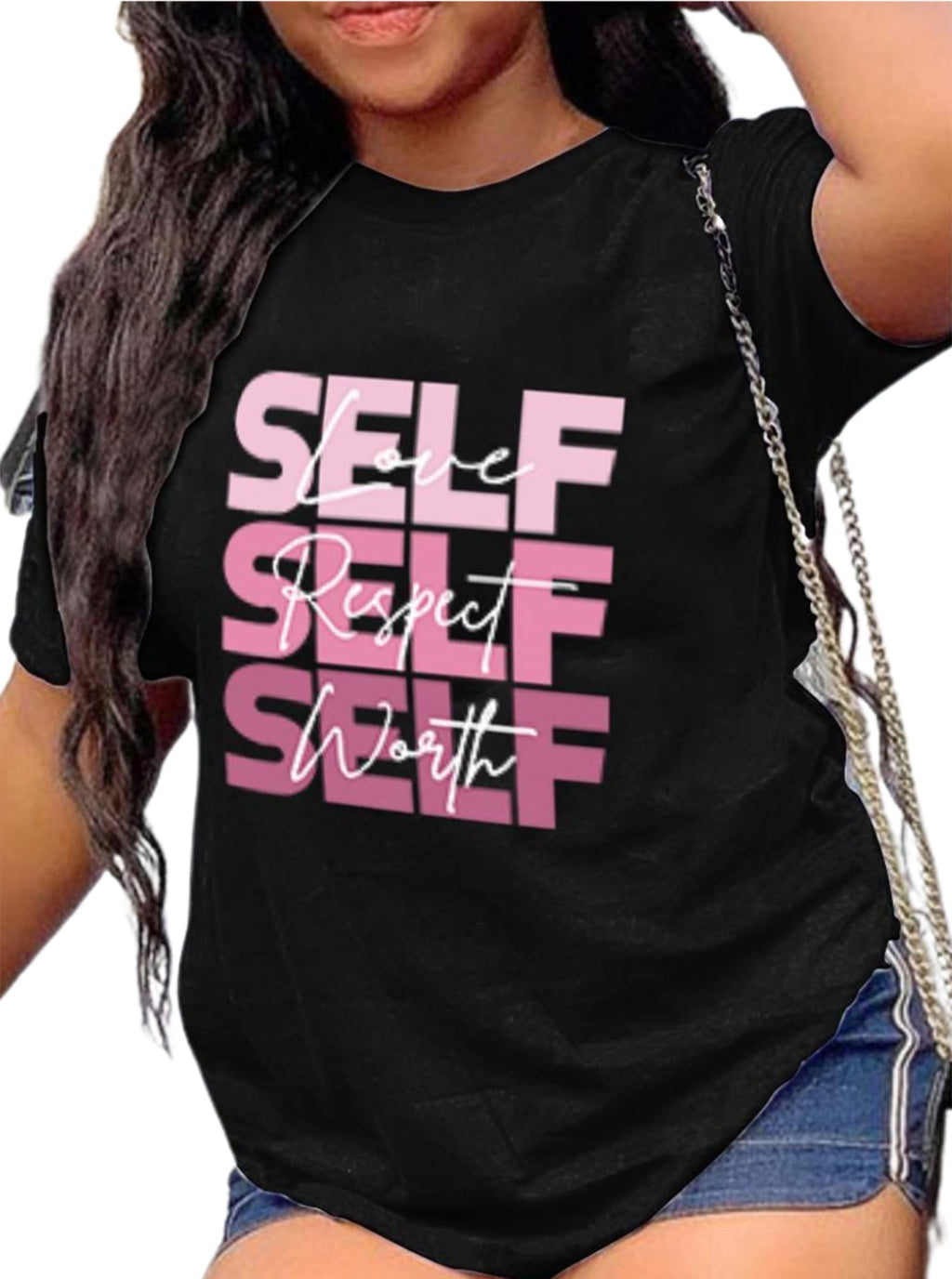 Hilinker Women's Funny Graphic Tees Casual Loose Summer Cute Tops Short Sleeve T Shirts