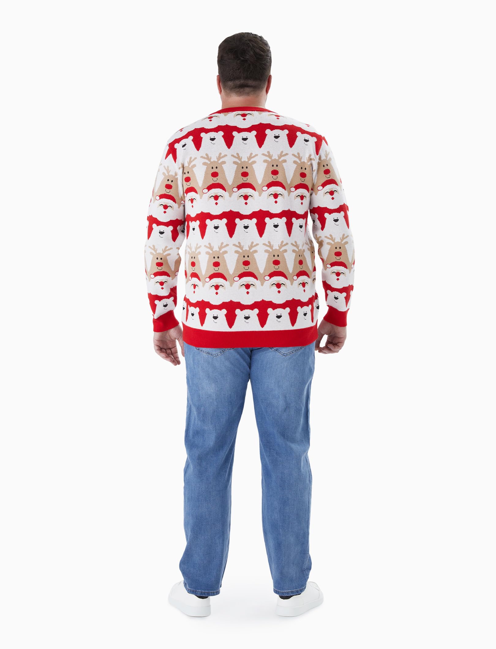 PATPAT Christmas Sweater Family Set Long Sleeve Knit Sweater Holiday Xmas Knitted Pullover
