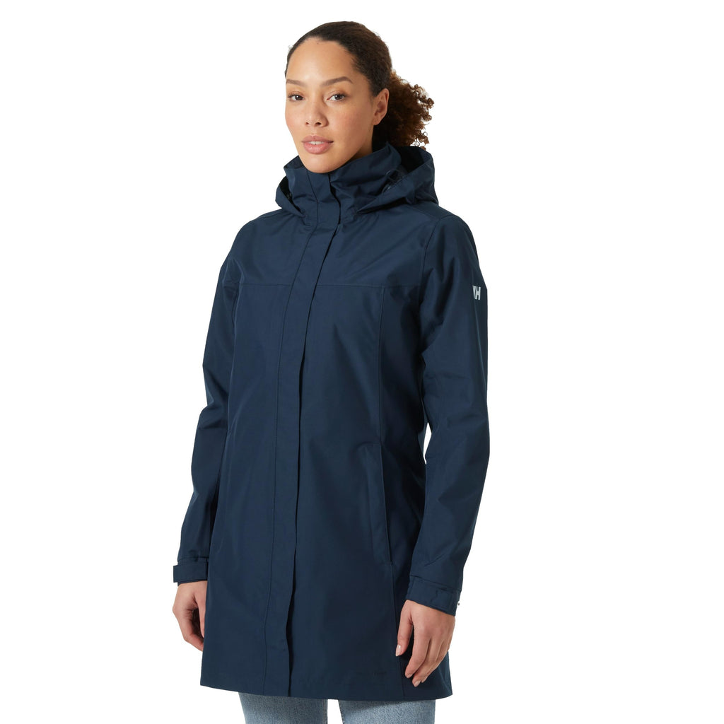 Helly-Hansen Womens Aden Waterproof Breathable Hooded Long Rain Jacket