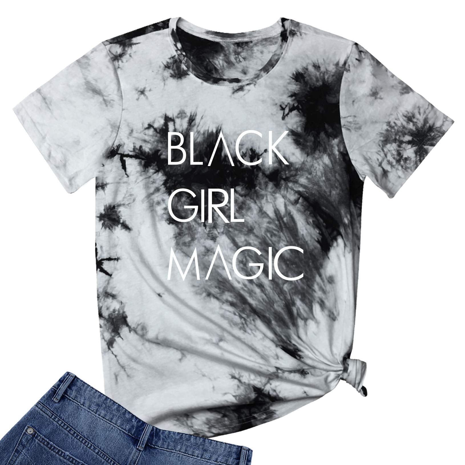 BLACKOO Women Graphic T-Shirts Cute Tees Summer Tops